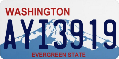WA license plate AYI3919