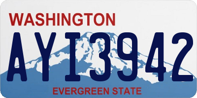 WA license plate AYI3942