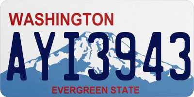 WA license plate AYI3943