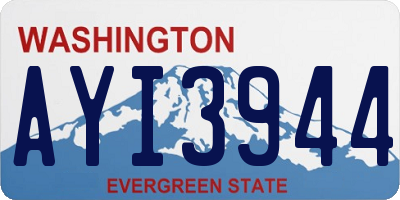 WA license plate AYI3944