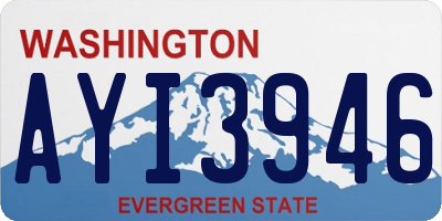 WA license plate AYI3946