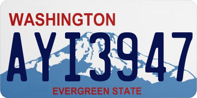 WA license plate AYI3947