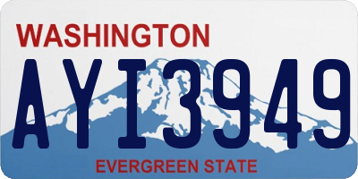 WA license plate AYI3949