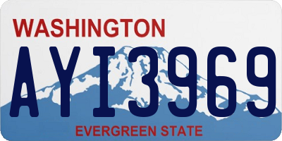 WA license plate AYI3969
