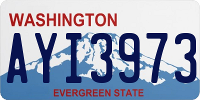 WA license plate AYI3973