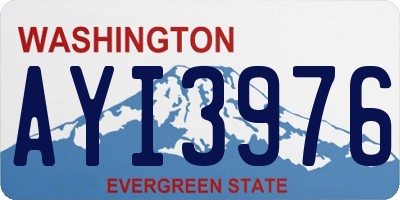 WA license plate AYI3976