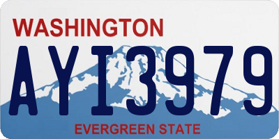 WA license plate AYI3979