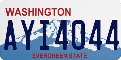 WA license plate AYI4044