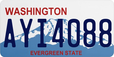 WA license plate AYI4088
