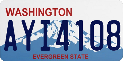 WA license plate AYI4108