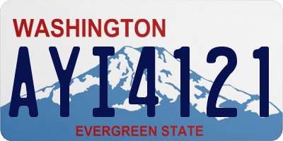 WA license plate AYI4121
