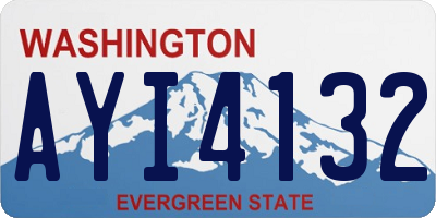 WA license plate AYI4132