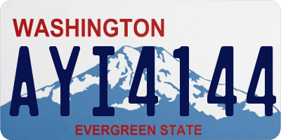 WA license plate AYI4144