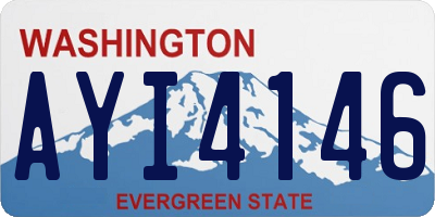 WA license plate AYI4146