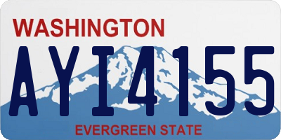 WA license plate AYI4155
