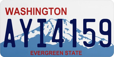 WA license plate AYI4159