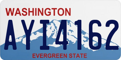 WA license plate AYI4162