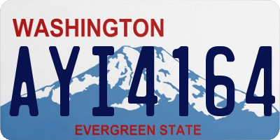 WA license plate AYI4164