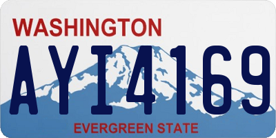WA license plate AYI4169