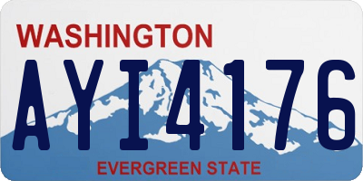 WA license plate AYI4176