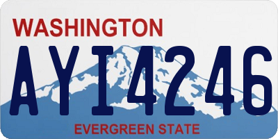 WA license plate AYI4246