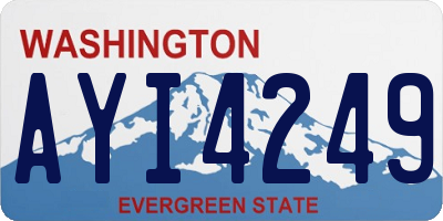 WA license plate AYI4249