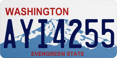 WA license plate AYI4255