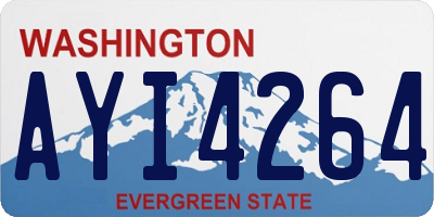 WA license plate AYI4264