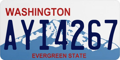 WA license plate AYI4267