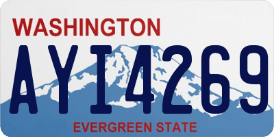 WA license plate AYI4269