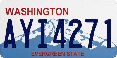 WA license plate AYI4271