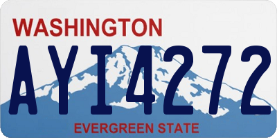 WA license plate AYI4272