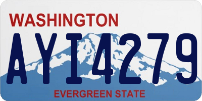 WA license plate AYI4279