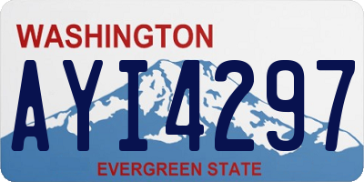 WA license plate AYI4297