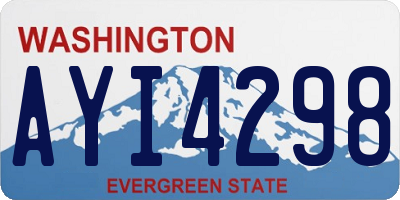 WA license plate AYI4298