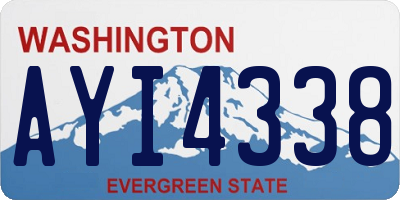 WA license plate AYI4338