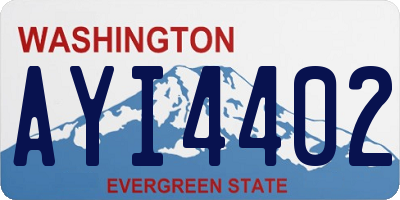 WA license plate AYI4402