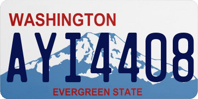 WA license plate AYI4408