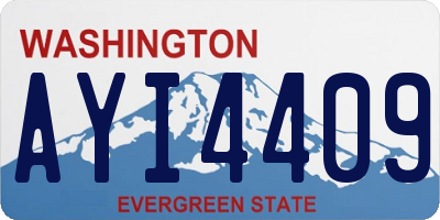 WA license plate AYI4409