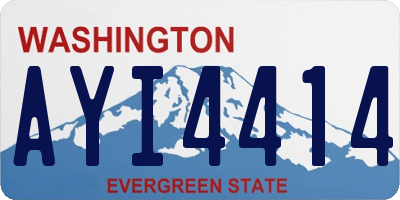WA license plate AYI4414