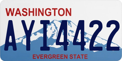 WA license plate AYI4422