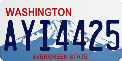 WA license plate AYI4425