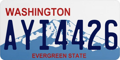 WA license plate AYI4426