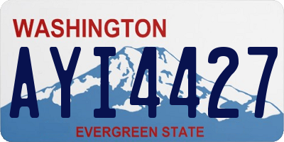 WA license plate AYI4427