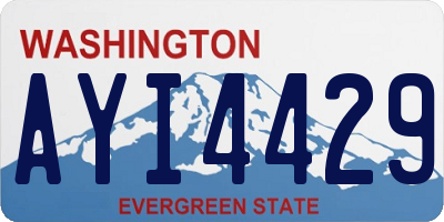 WA license plate AYI4429