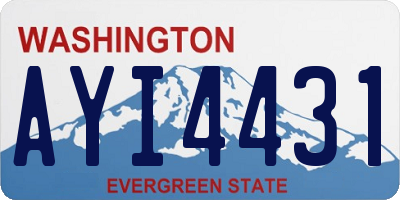 WA license plate AYI4431