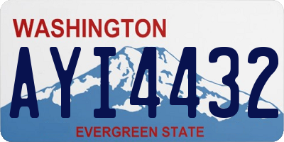 WA license plate AYI4432