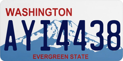 WA license plate AYI4438