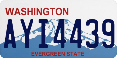 WA license plate AYI4439