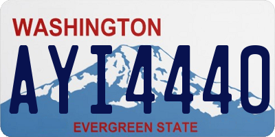WA license plate AYI4440